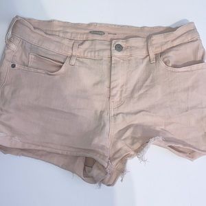 light pink boyfriend shorts from Old Navy.